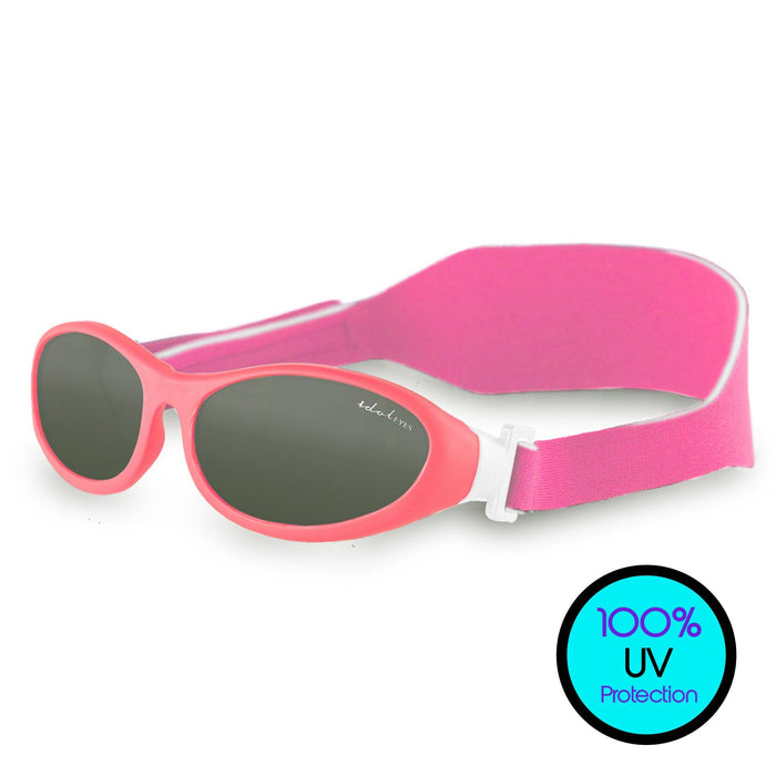Baby Wrapz kids sunglasses are rated to block the strongest rays! These crystal-clear sunglasses for toddlers ages 0-2 years 