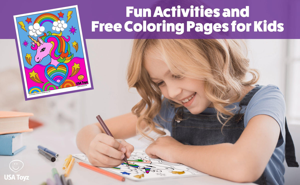 Fun Activities and FREE Coloring Pages for Kids — USA Toyz