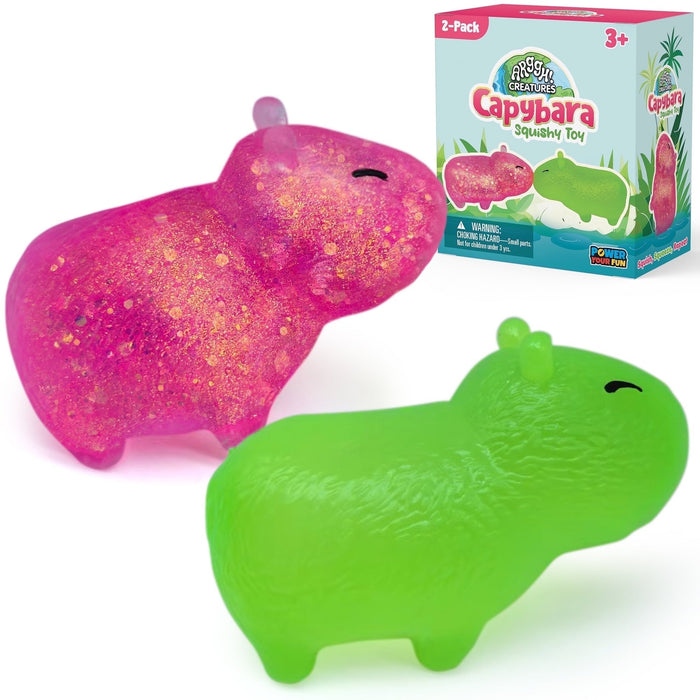 Power Your Fun 2-Pack Capybara Squeeze Balls