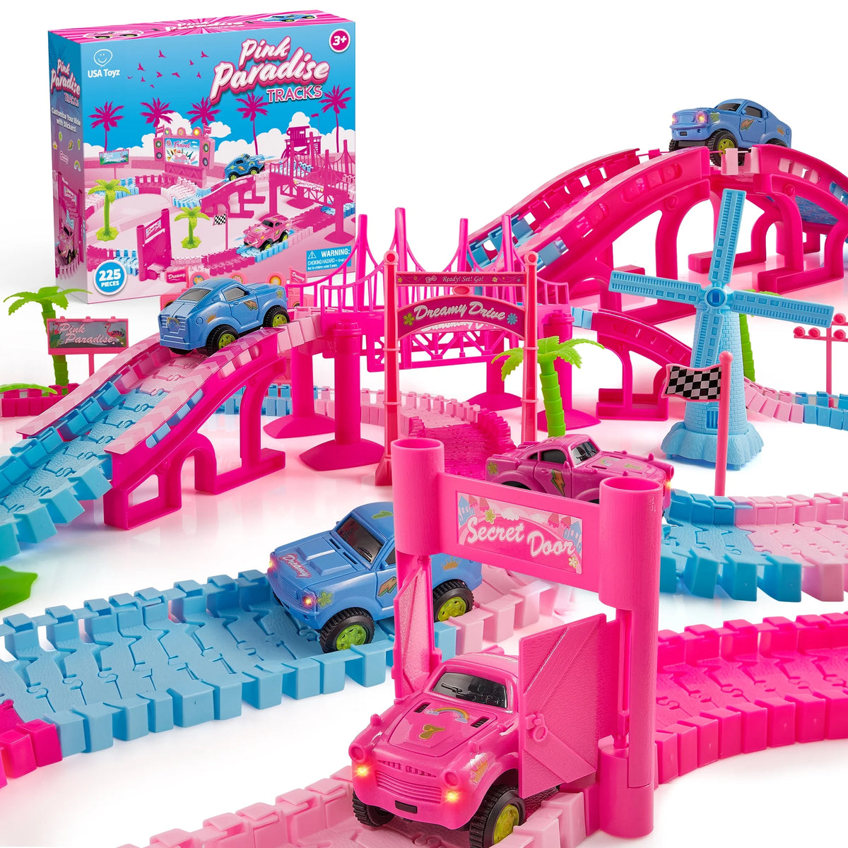 USA Toyz Pink Paradise Adventure Tracks 225 Piece USA Toyz Pink Paradise Adventure Tracks 225 Piece
