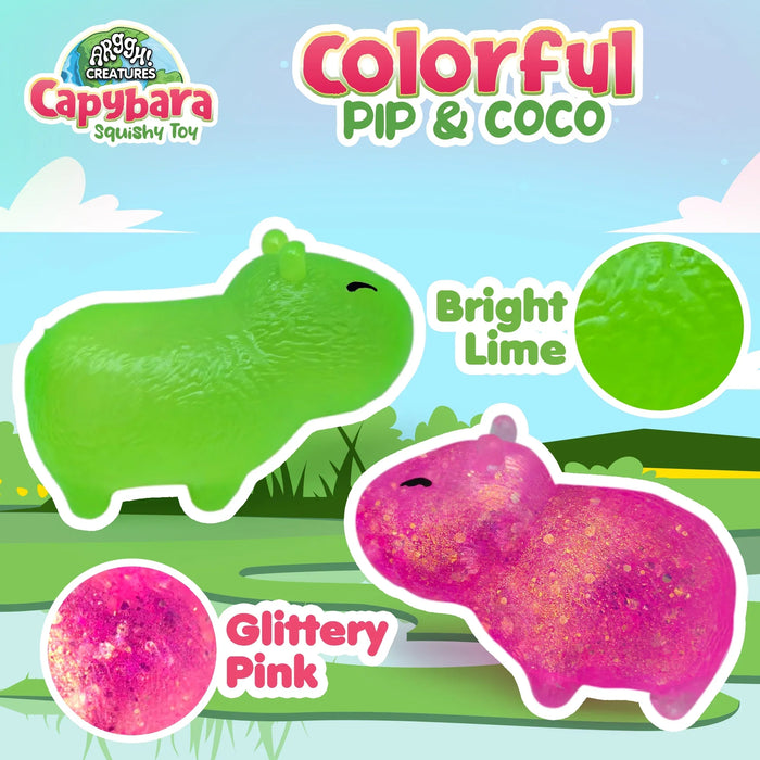 Power Your Fun 2-Pack Capybara Squeeze Balls
