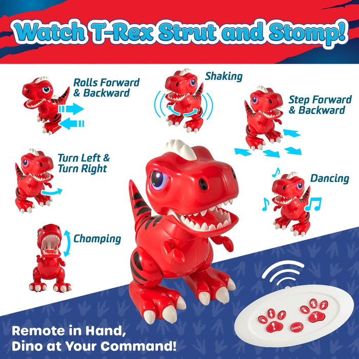 USA Toyz Robot Pets T-Rex Dinosaur Toy - Red