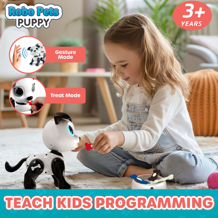 USA Toyz Robo Pets Puppy Toy - Black