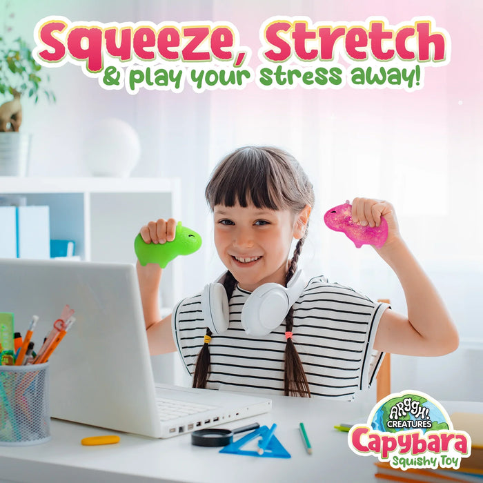 Power Your Fun 2-Pack Capybara Squeeze Balls