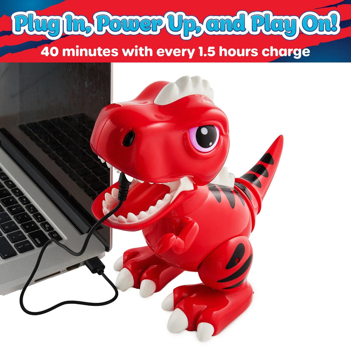 USA Toyz Robot Pets T-Rex Dinosaur Toy - Red