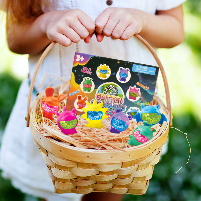 Power Your Fun Glitter Gobblers Blind Box Squishy Toys 6 Pack