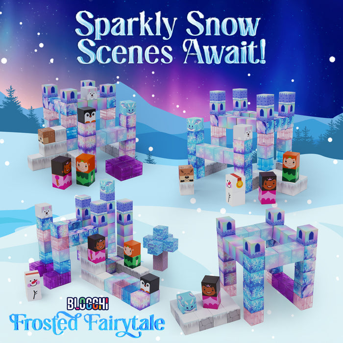 USA Toyz Blocchi Frosted Fairytale Magnetic Building Blocks Set Of 84pc