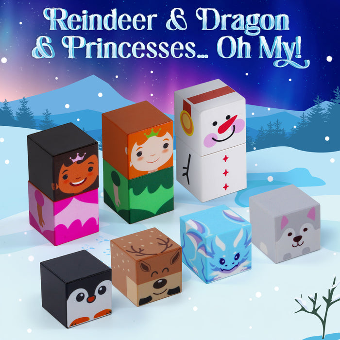 USA Toyz Blocchi Frosted Fairytale Magnetic Building Blocks Set Of 84pc