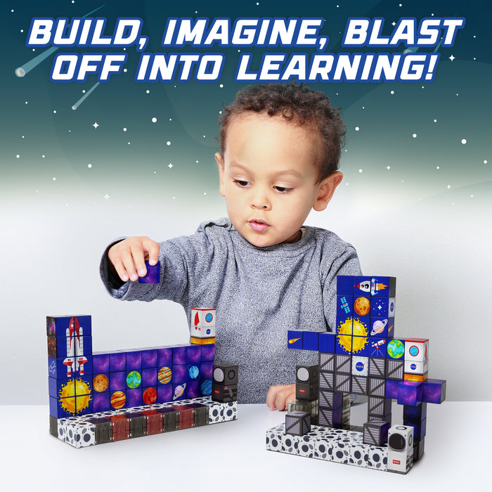 USA Toyz Blocchi Space Squad Magnetic Block Set 84 units