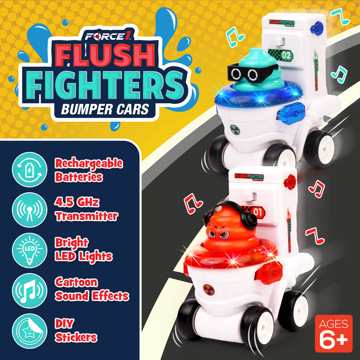 Force1 Flush Fighters Bumper Cars 2pk