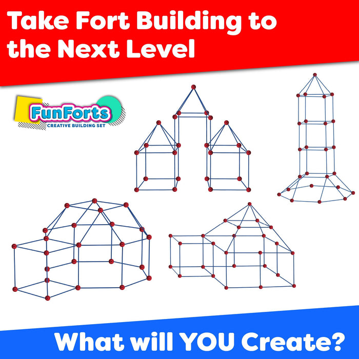 Fun Forts 2 Building Kit (81 pieces) - poweryourfun