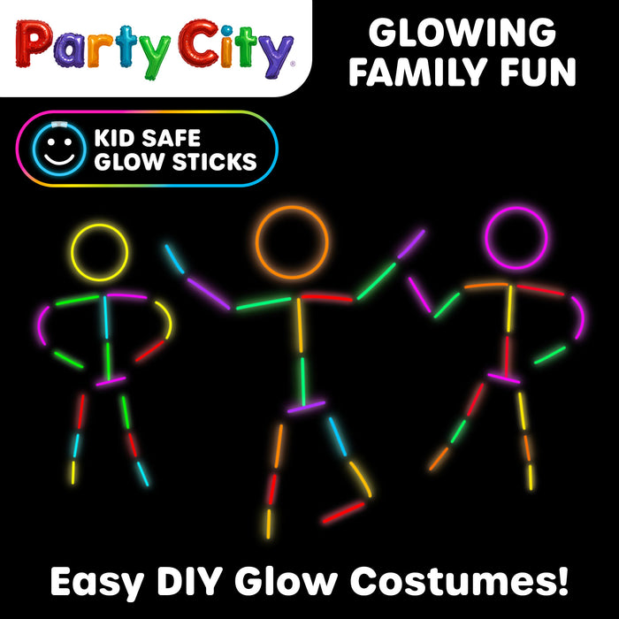 Party City 8" Bendable Glow Sticks Bulk Party Pack - 300pk