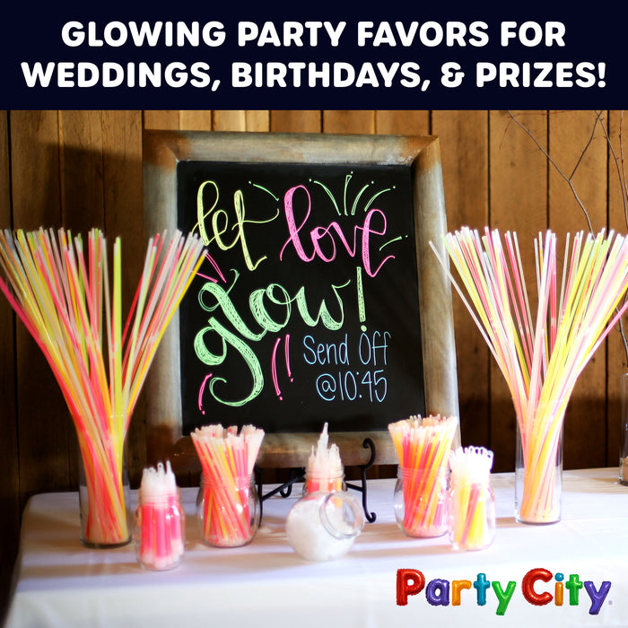 Party City 8" Bendable Glow Sticks Bulk Party Pack - 400pk