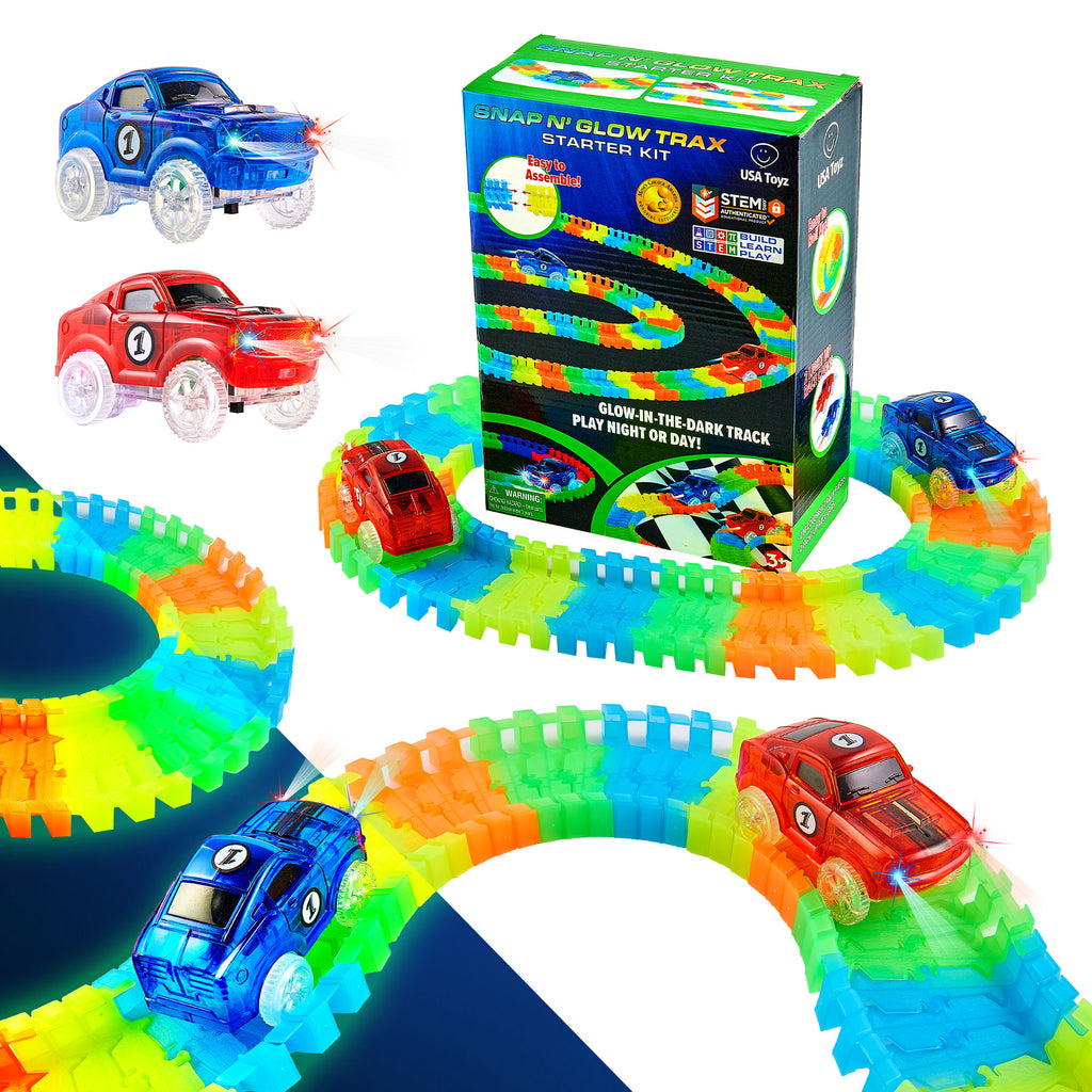 zero g glow race car track