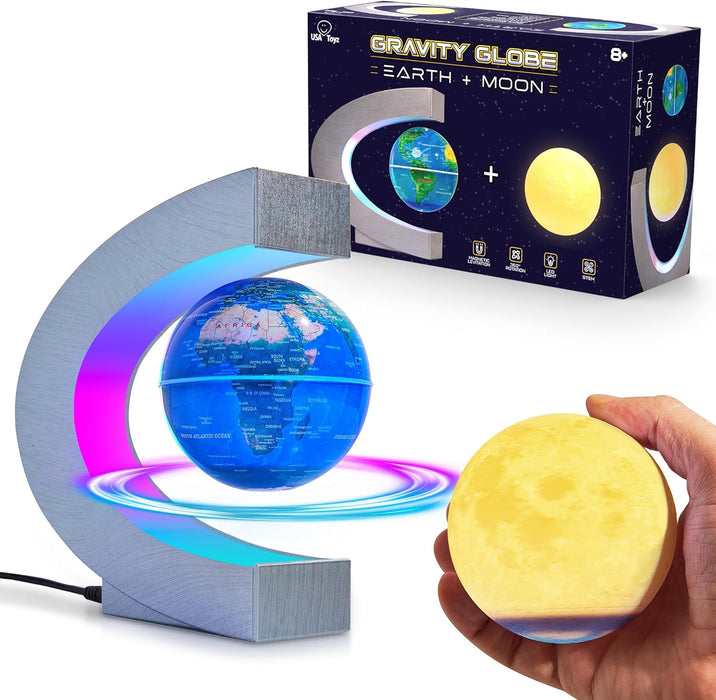 Gravity Globe Earth + Moon