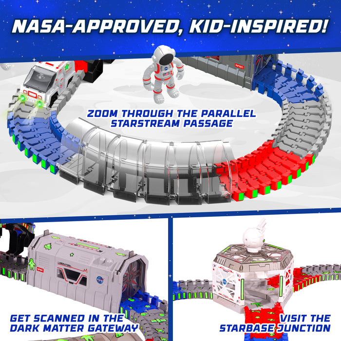 USA Toyz Lunar Loop NASA Space Tracks Playset 225 Pieces