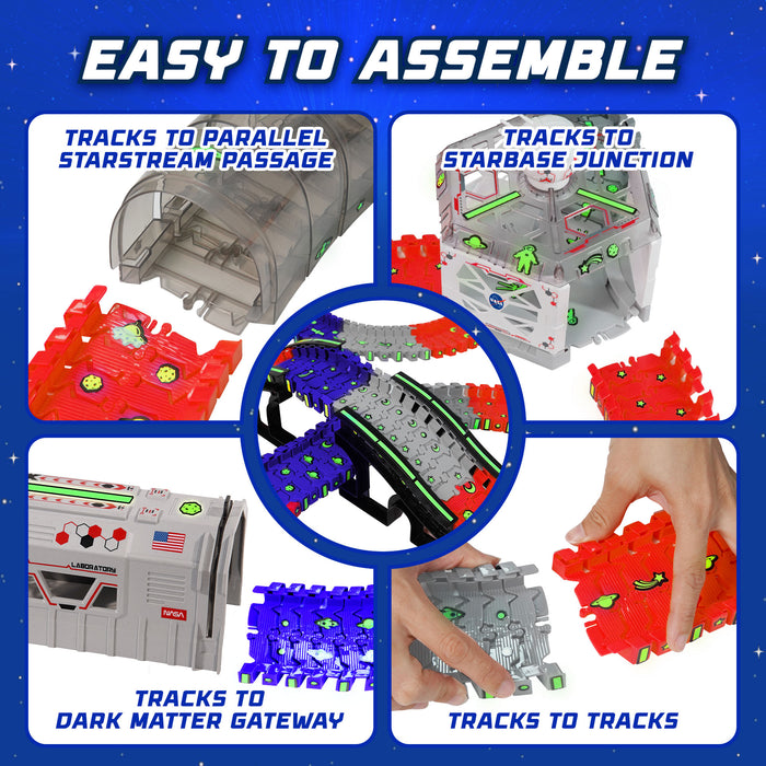 USA Toyz Lunar Loop NASA Space Tracks Playset 225 Pieces