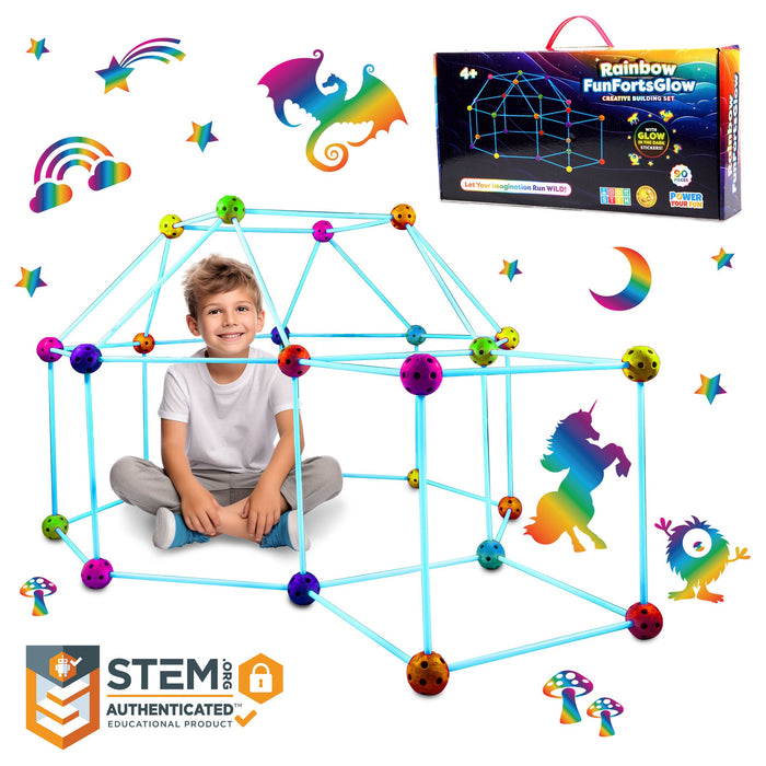 Power Your Fun Glow in the Dark Building Set - 90 Pieces