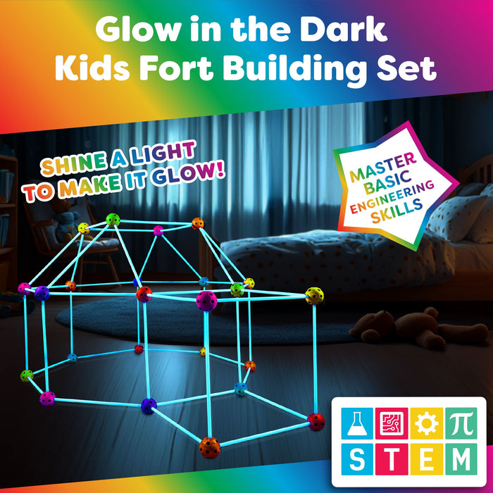 Power Your Fun Glow in the Dark Building Set - 90 Pieces