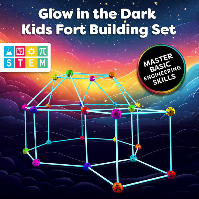 Power Your Fun Glow in the Dark Building Set - 90 Pieces