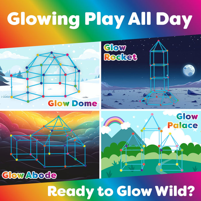 Power Your Fun Glow in the Dark Building Set - 90 Pieces