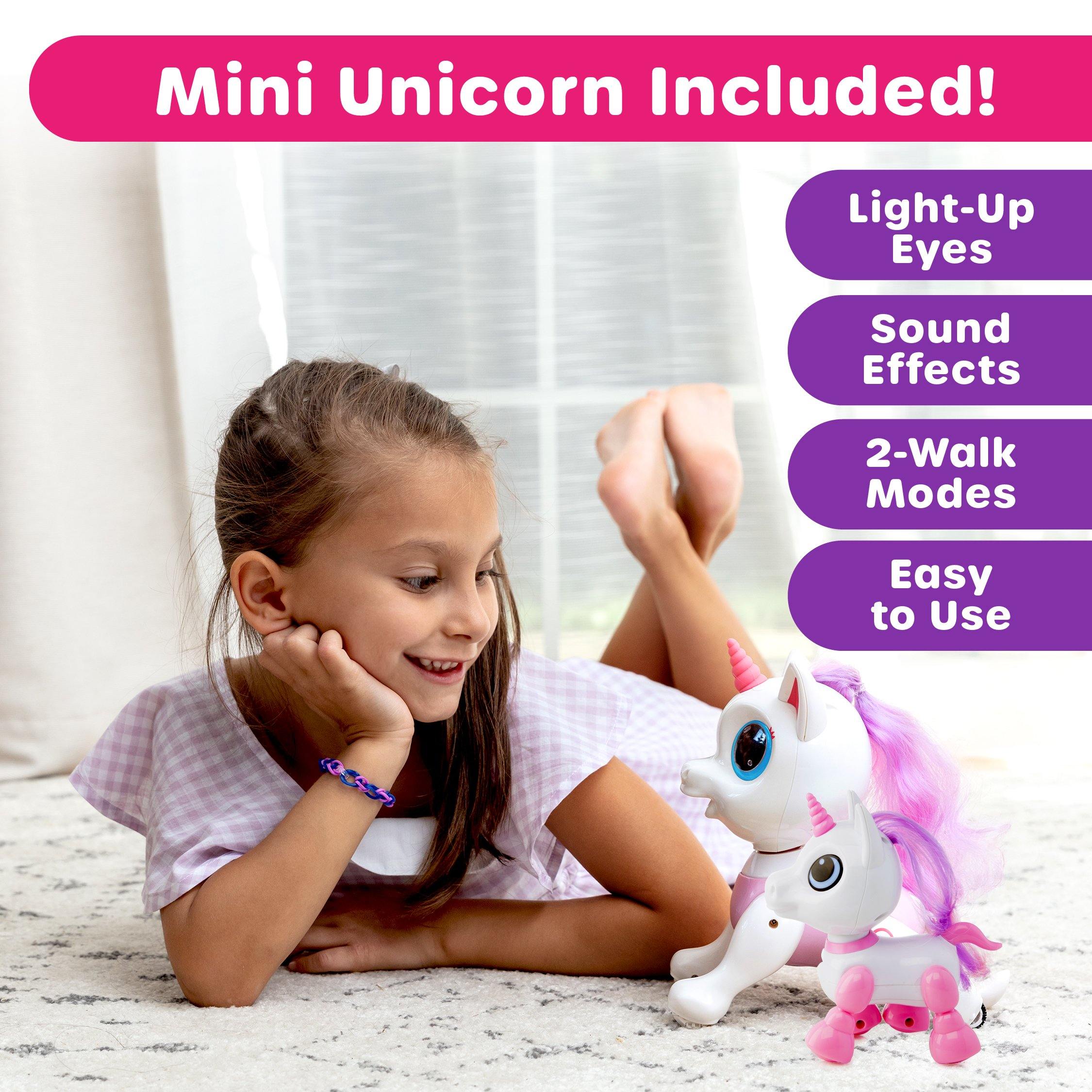 Robo Pets Unicorn with Baby Unicorn (2 pack set) - poweryourfun