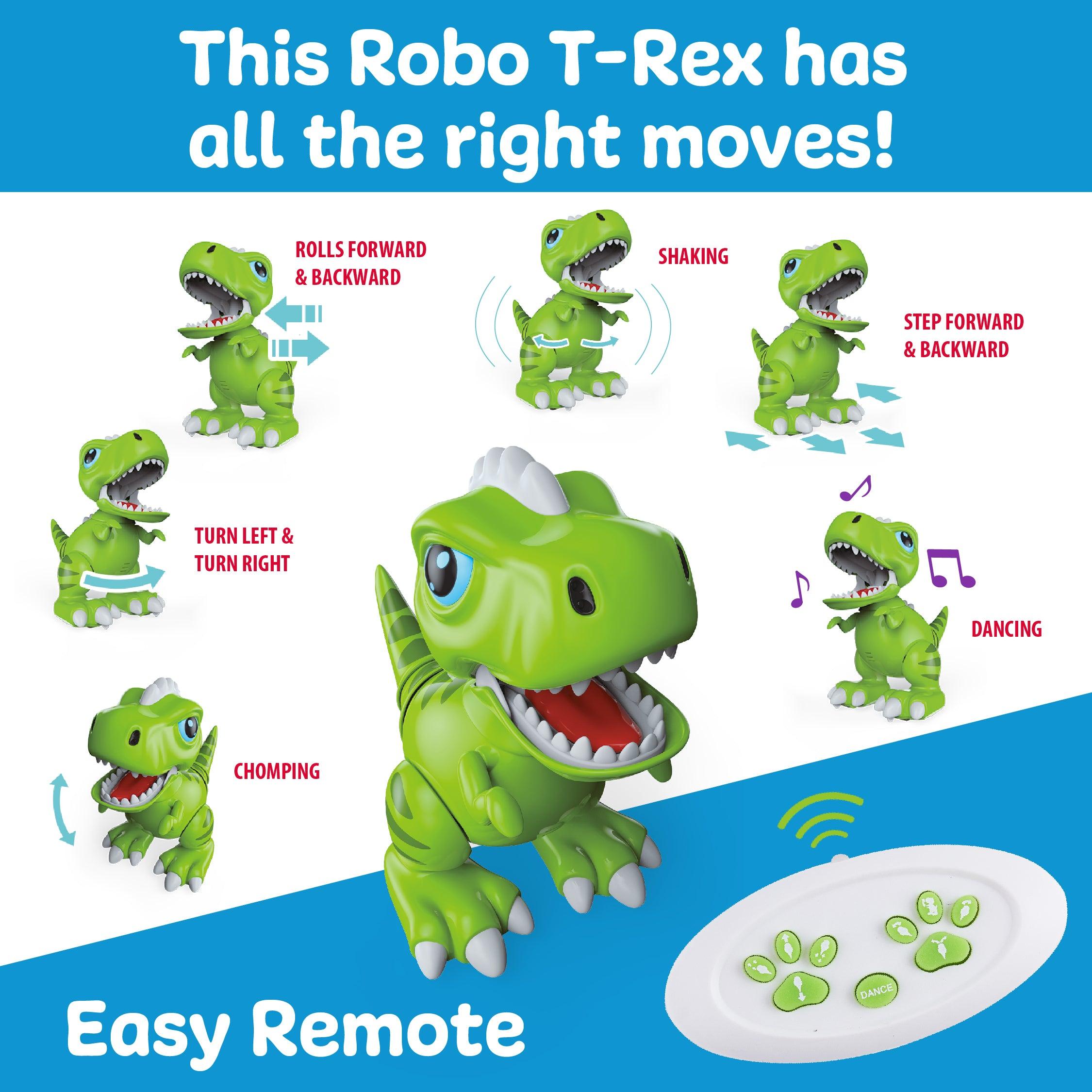 Power Your Fun Robo Pets T-Rex Remote Control Dinosaur Toy for Kids - poweryourfun