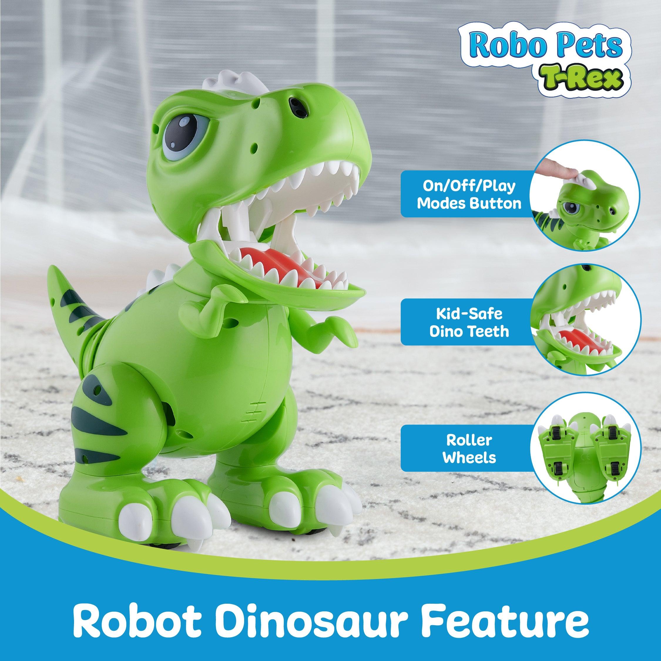 Power Your Fun Robo Pets T-Rex Remote Control Dinosaur Toy for Kids - poweryourfun