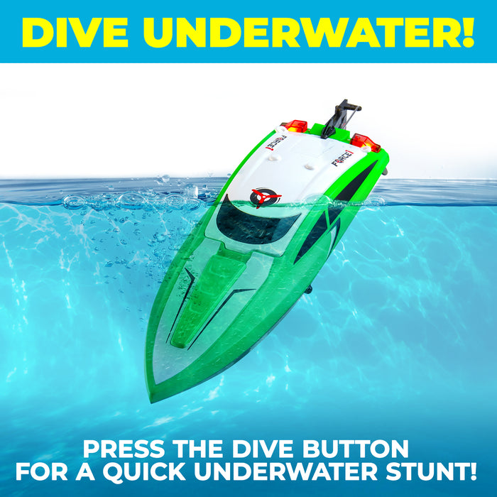 Small Velocity RC Boat (Green)
