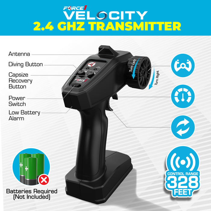 Small Velocity RC Boat (Green)