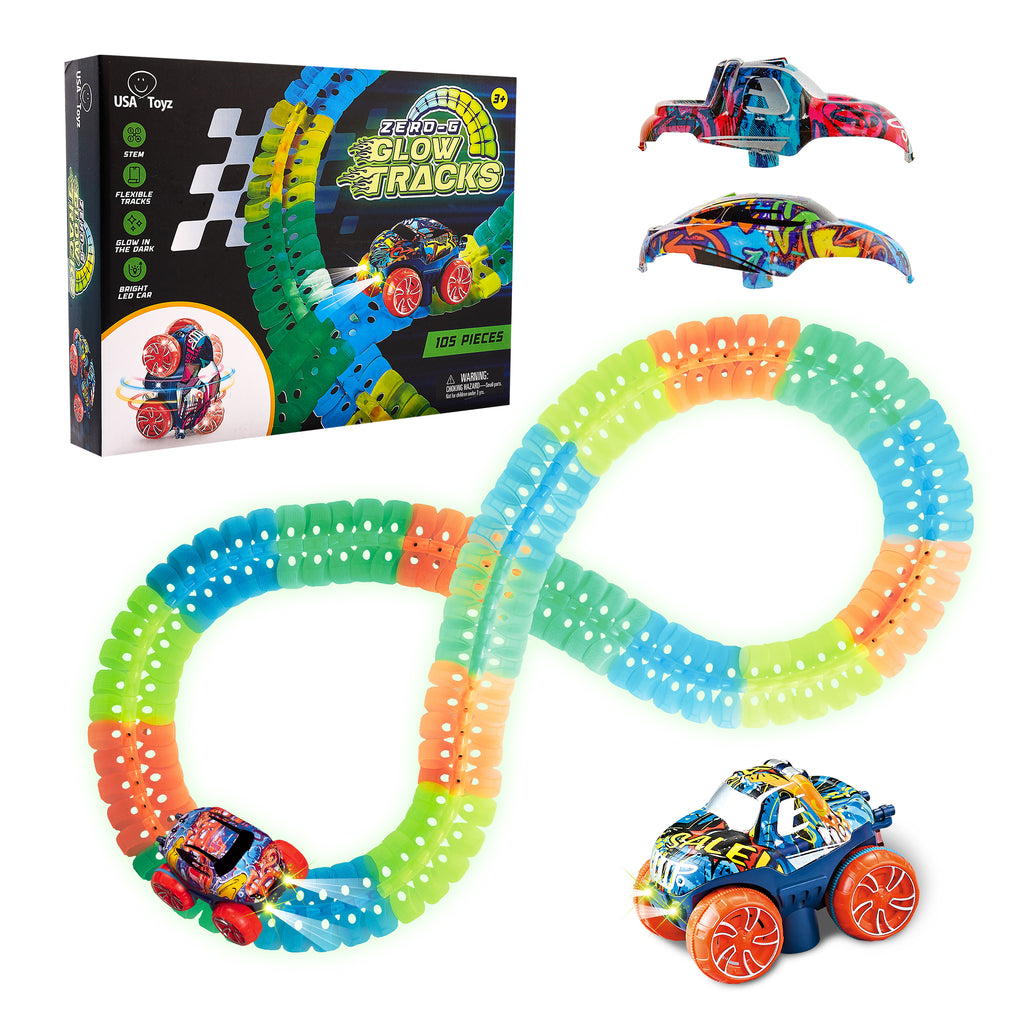 Zero-G Glow Tracks 105pcs — USA Toyz