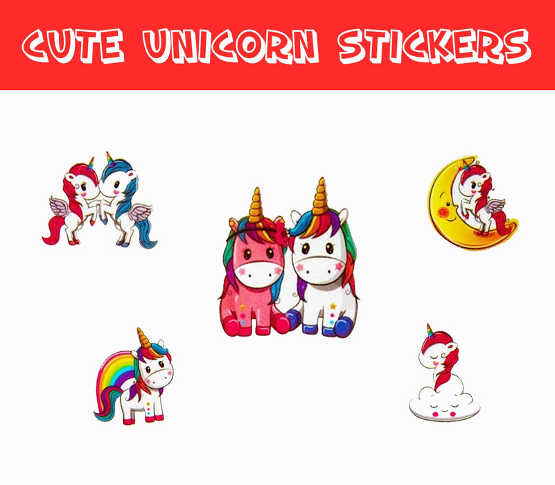 Unicorn Stickers Bundle - 6 Set