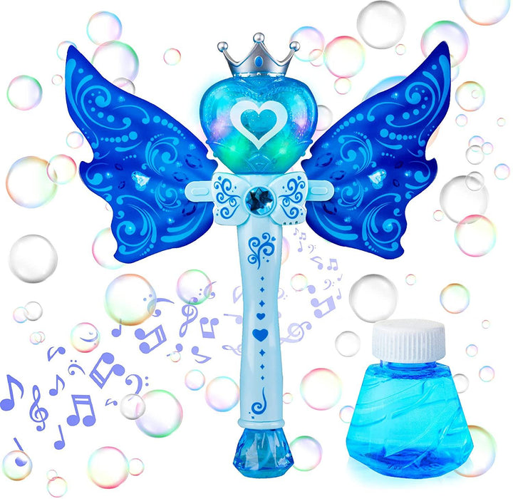 USA Toyz Bubble Wand for Kids with Nontoxic Bubble Solution (Blue) - USA Toyz