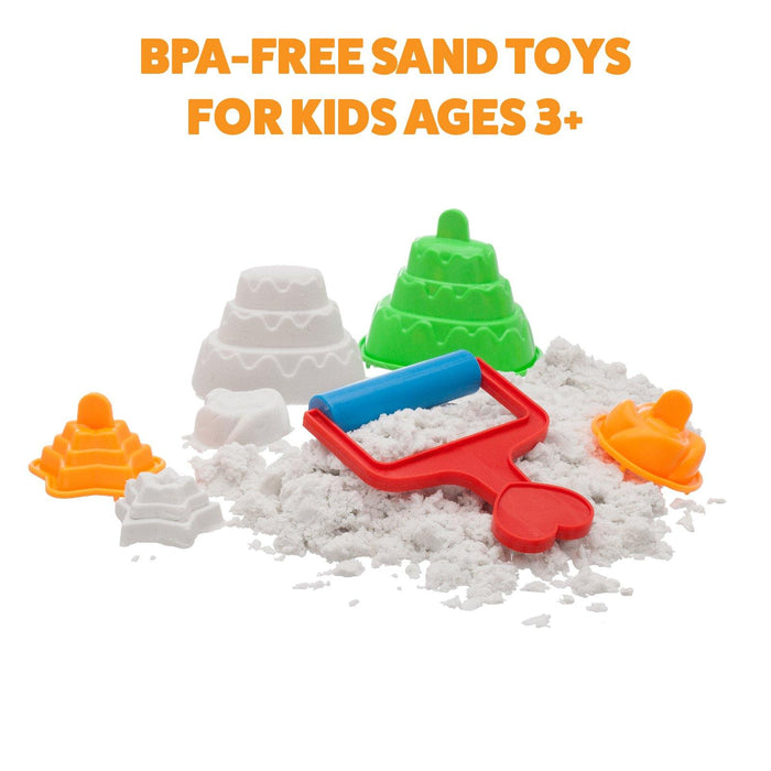 Kinetic Sand Beach Sand 3lbs | Mess-Free Sensory Play for Kids 3+
