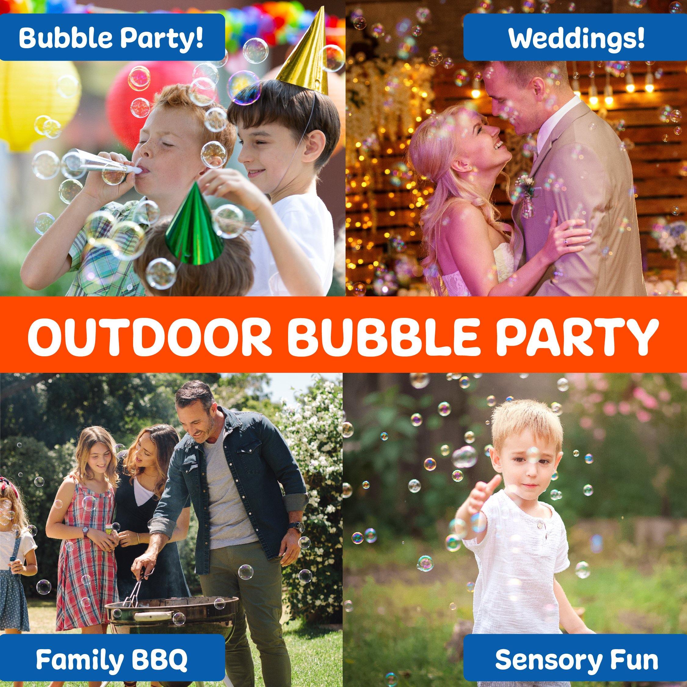 outdoor bubble party