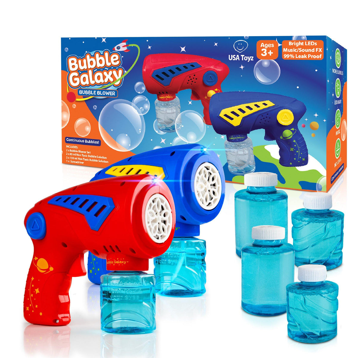 Bubble Gun 自動兒童玩具:泡泡槍生日派對用品適合4-8 歲