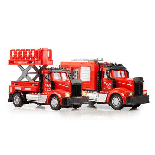 2-in-1 Mini Firefighter Trucks - USA Toyz