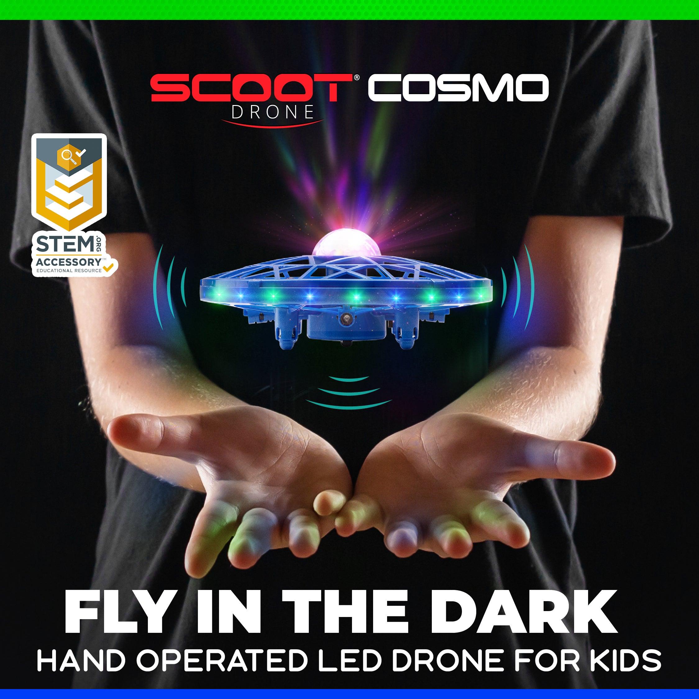 Force1 Scoot Cosmo Hand Operated Mini Drone with LED Projection - USA Toyz