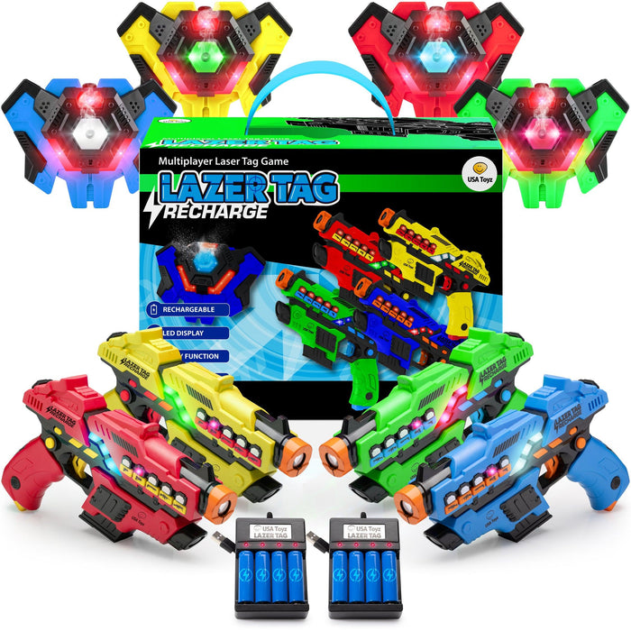Laser Tag 4 Pack (Rechargeable) - USA Toyz