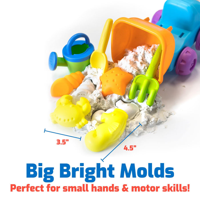 USA Toyz 23-piece multi-color sand molds kit for children 3+ years