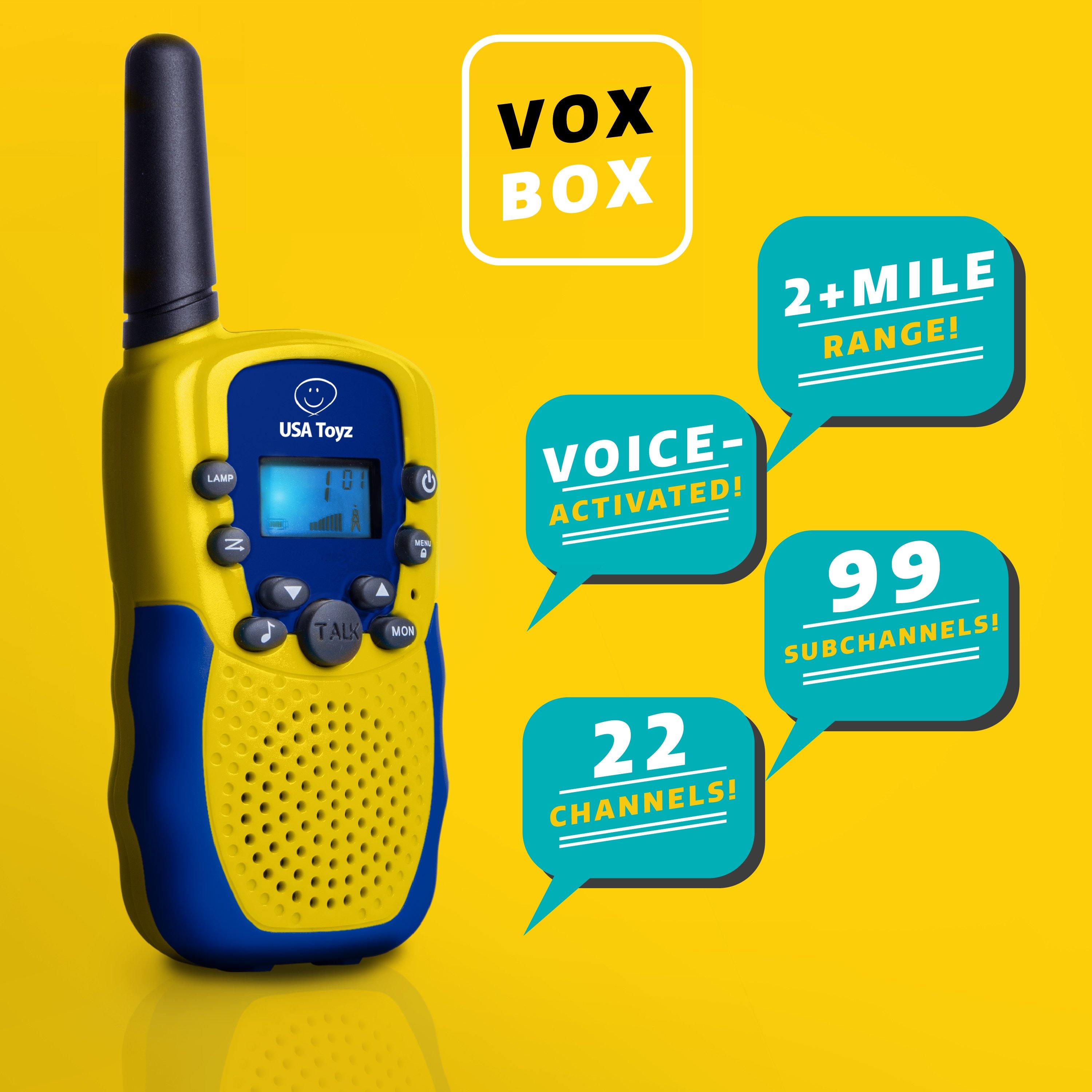 Vox Box Walkie Talkie Set - USA Toyz