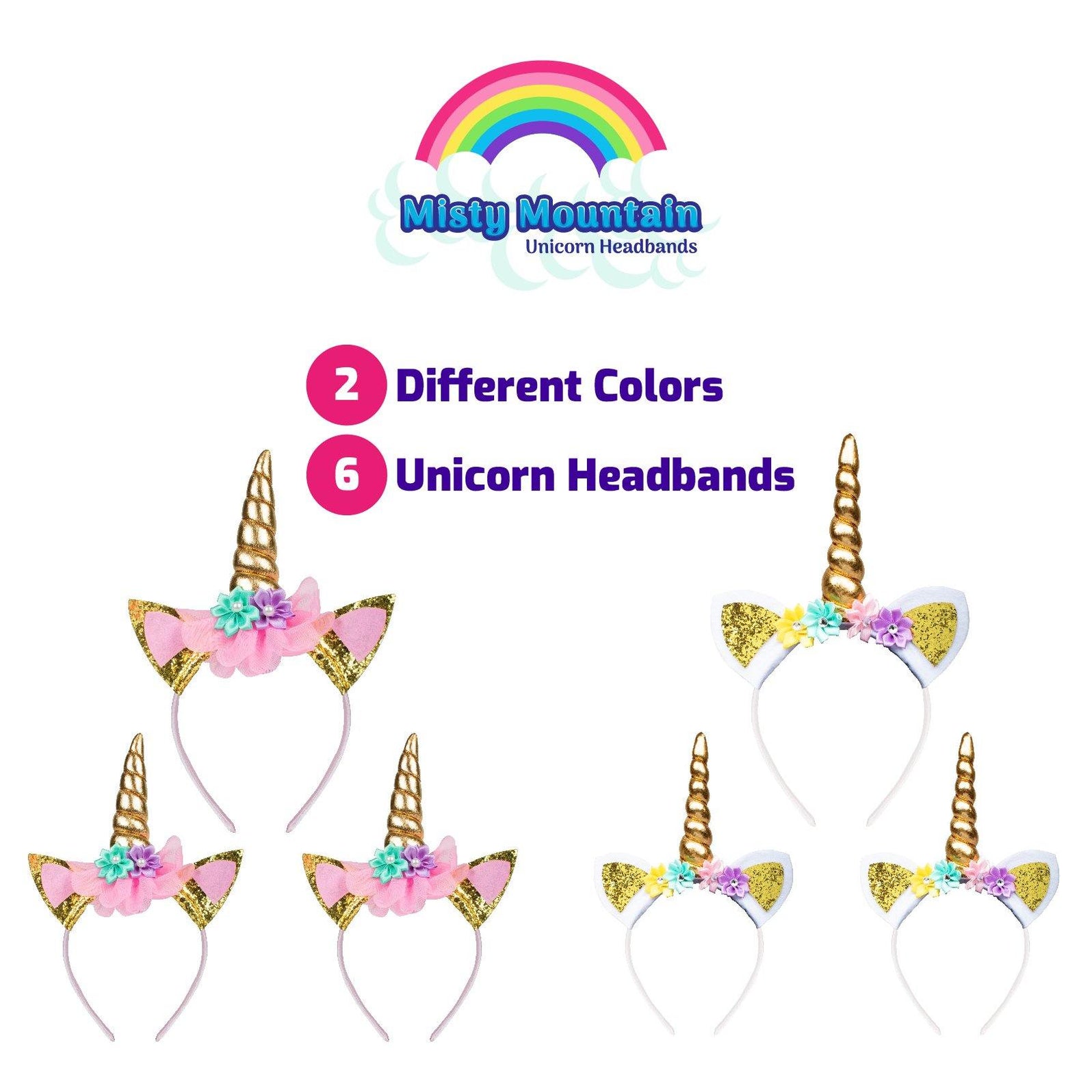 Unicorn Headband Party Favors — USA Toyz